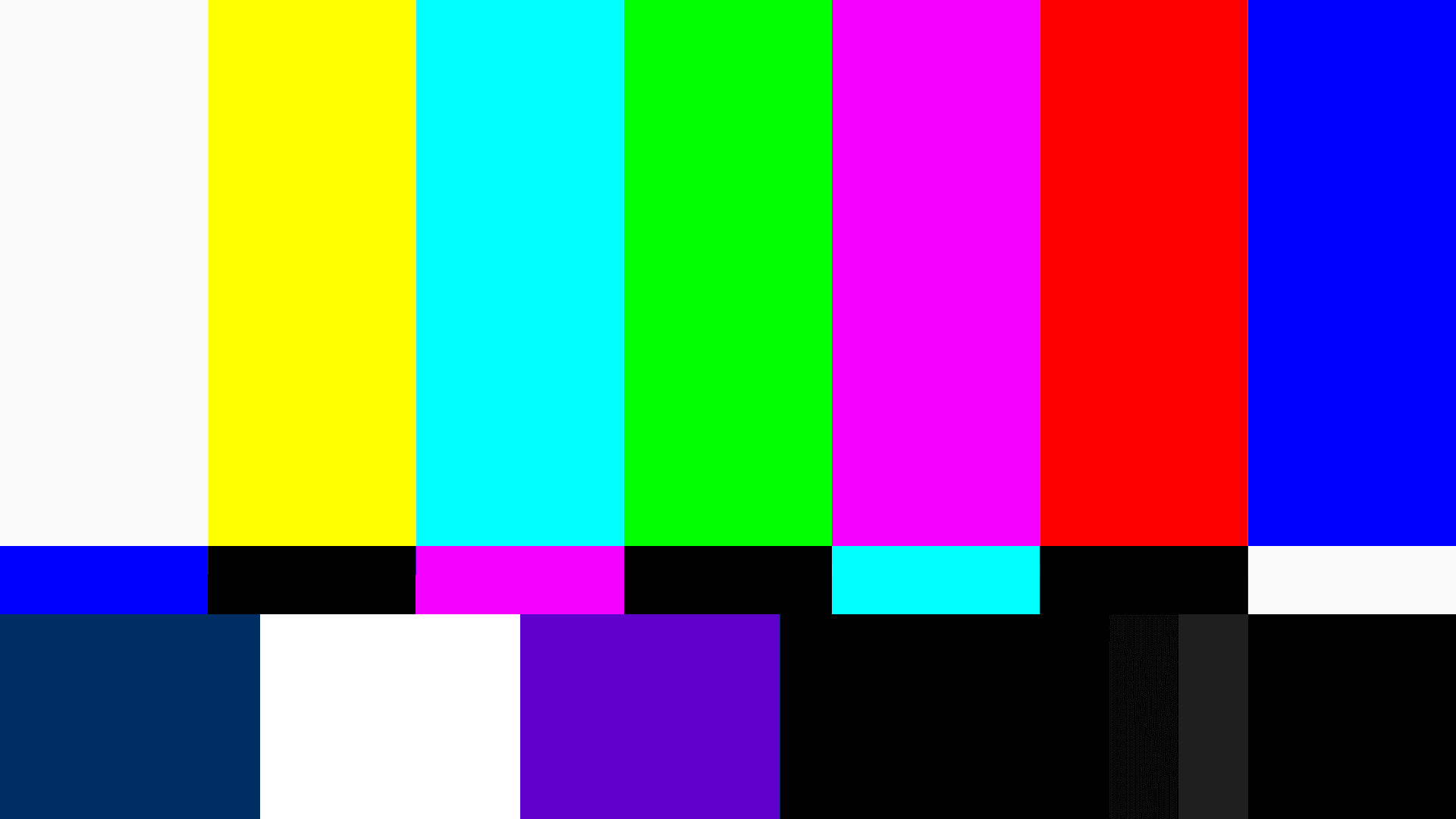 GEN-B broadcast color bars